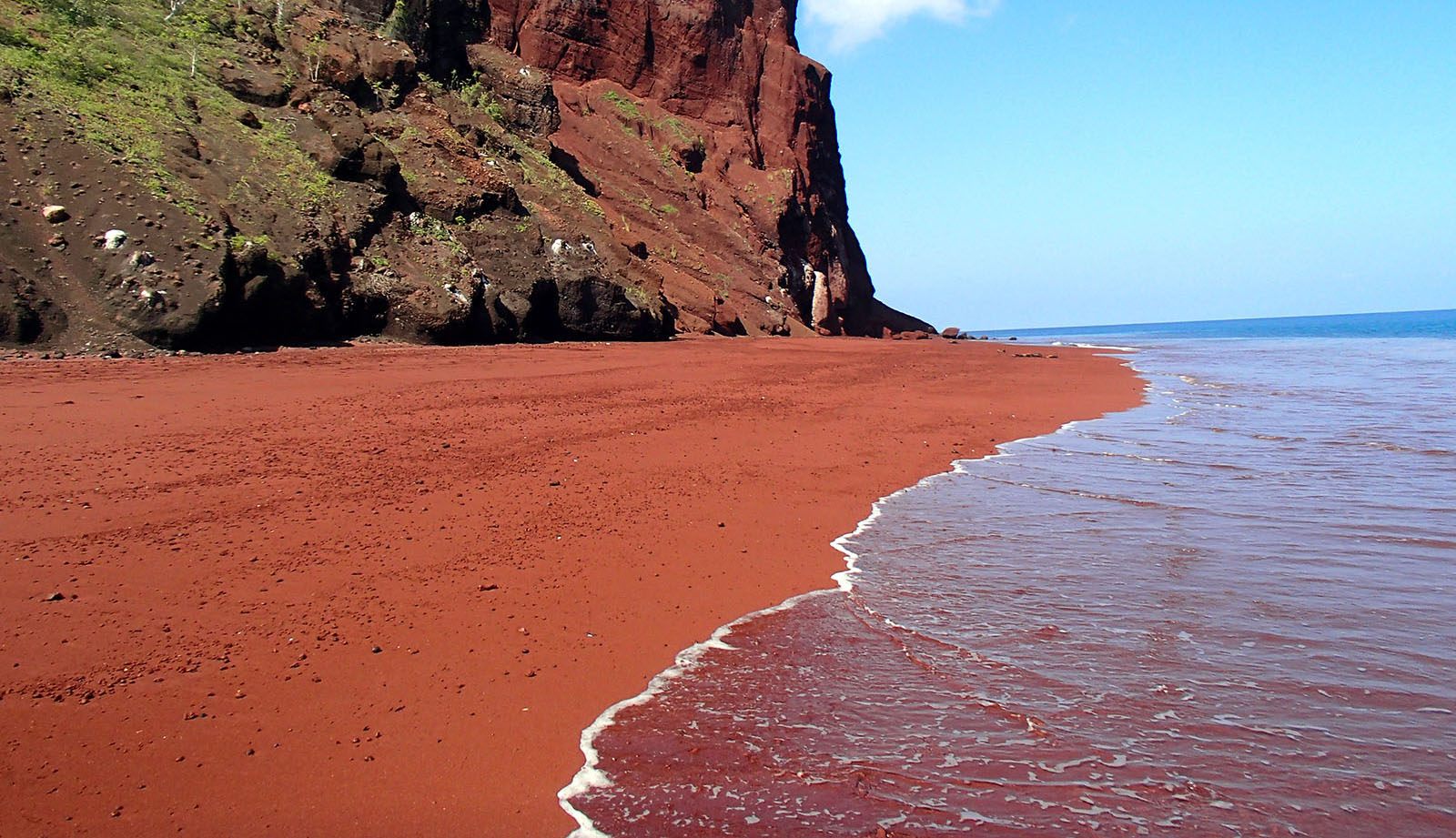 colored sand beach