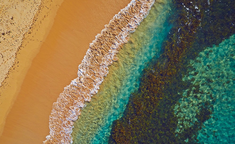 rainbow-beach-colored sand beaches