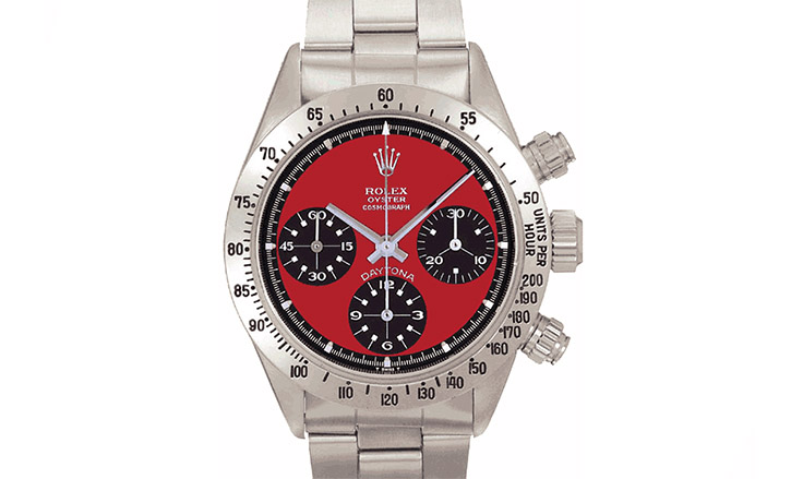 Paul Newman Ferrari Red Rolex Daytona 6565 -expensive rolex watches for men