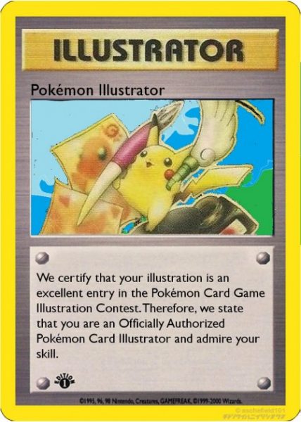 Pikachu Illustrator Cards- - rare pokemon card