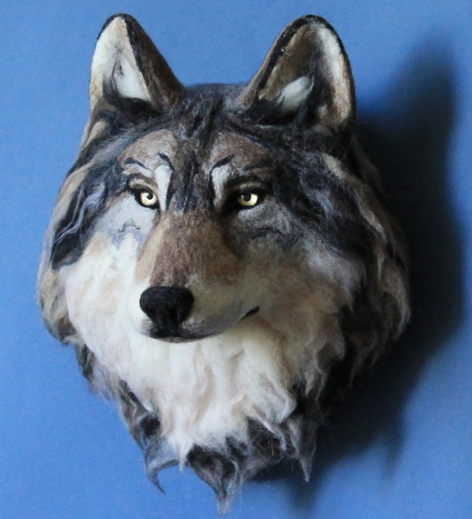 Wolf Head on the Wall